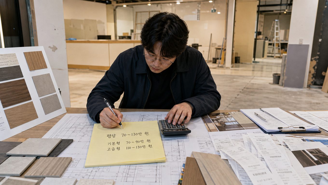 매장 인테리어 비용 현실적인 견적 기준