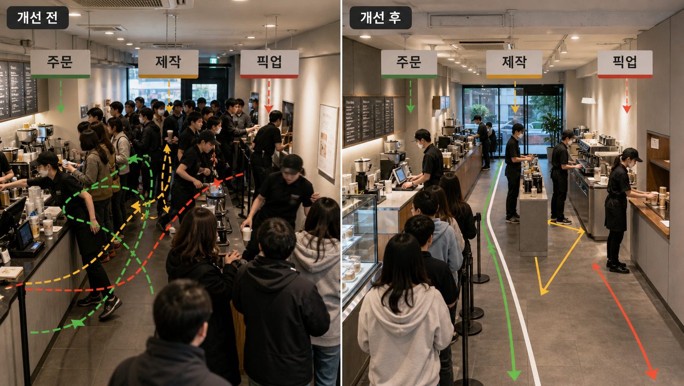 카페 인테리어 동선 실패 원인 5가지와 해결법