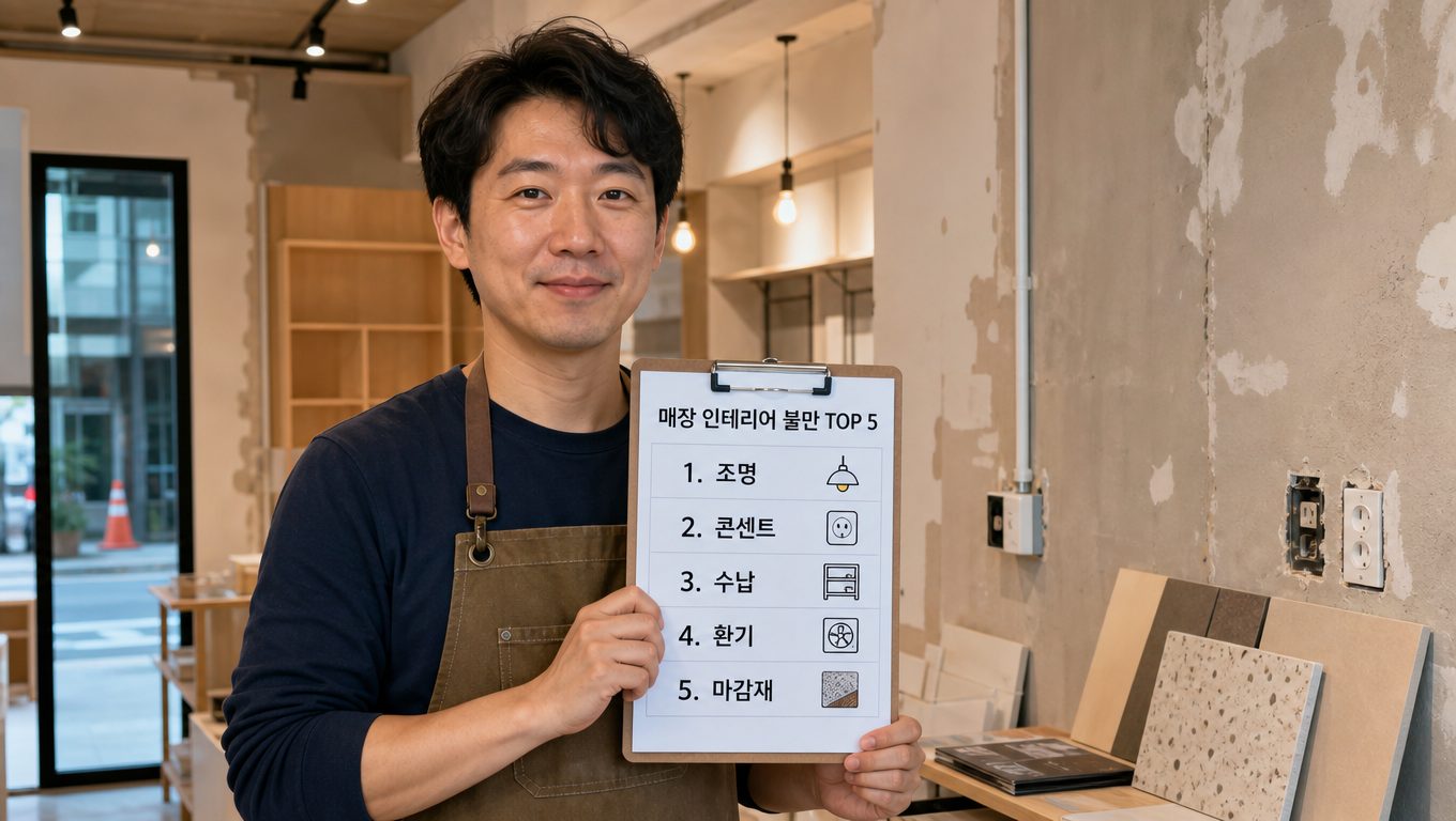 매장 인테리어 후기에서 실제 고객이 자주 언급하는 불만 TOP 5