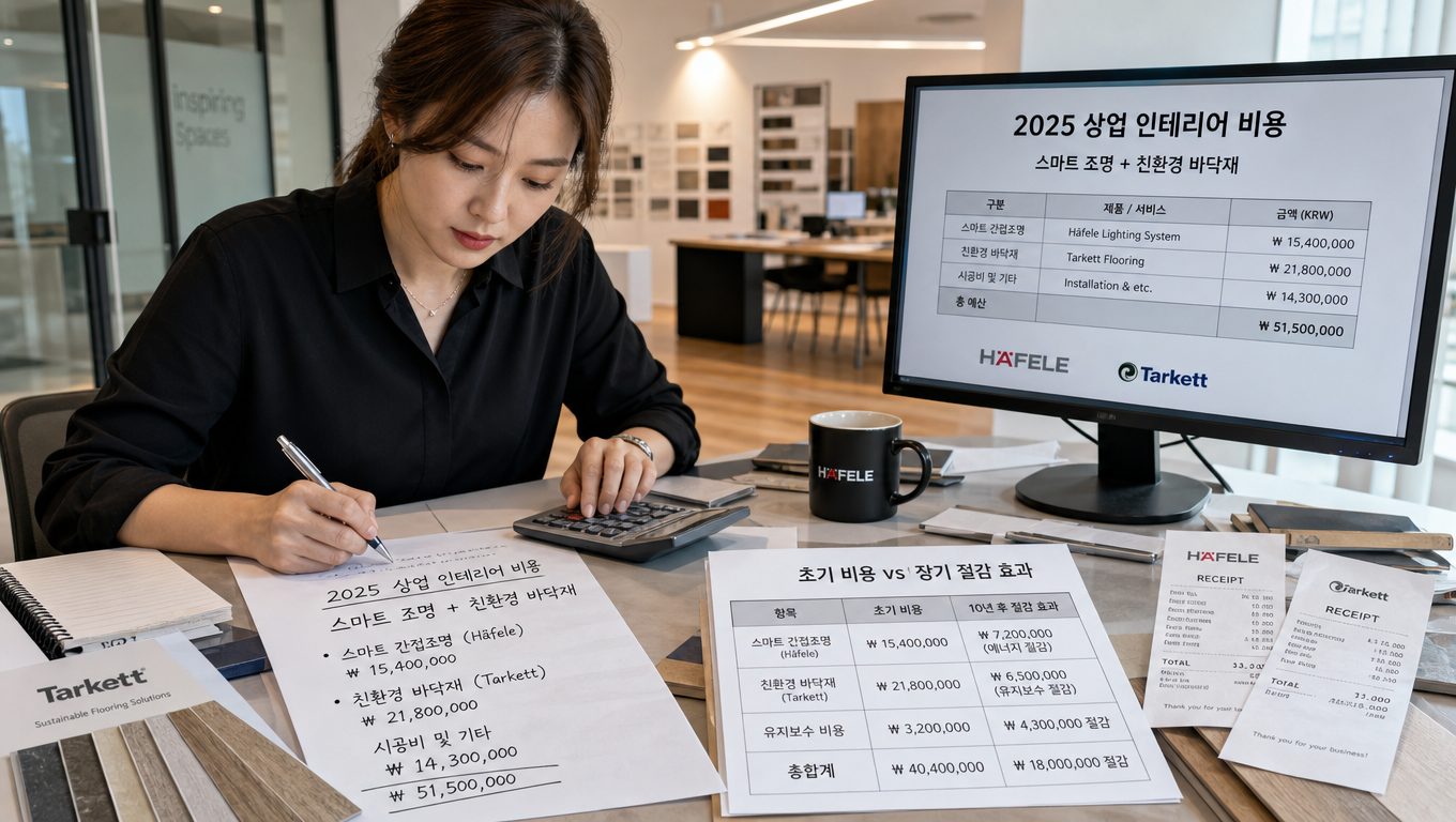 2025 상업 인테리어 트렌드와 비용 적용 사례