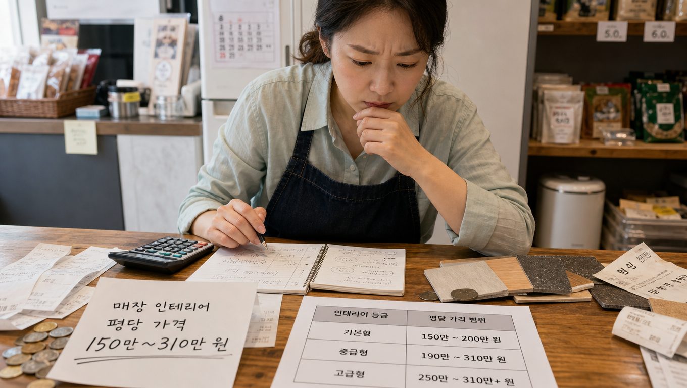매장 인테리어 평당 가격 현실 범위와 업종별 가이드