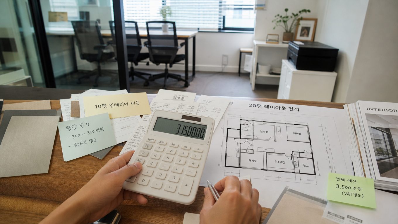 소형사무실인테리어 비용과 레이아웃 팁