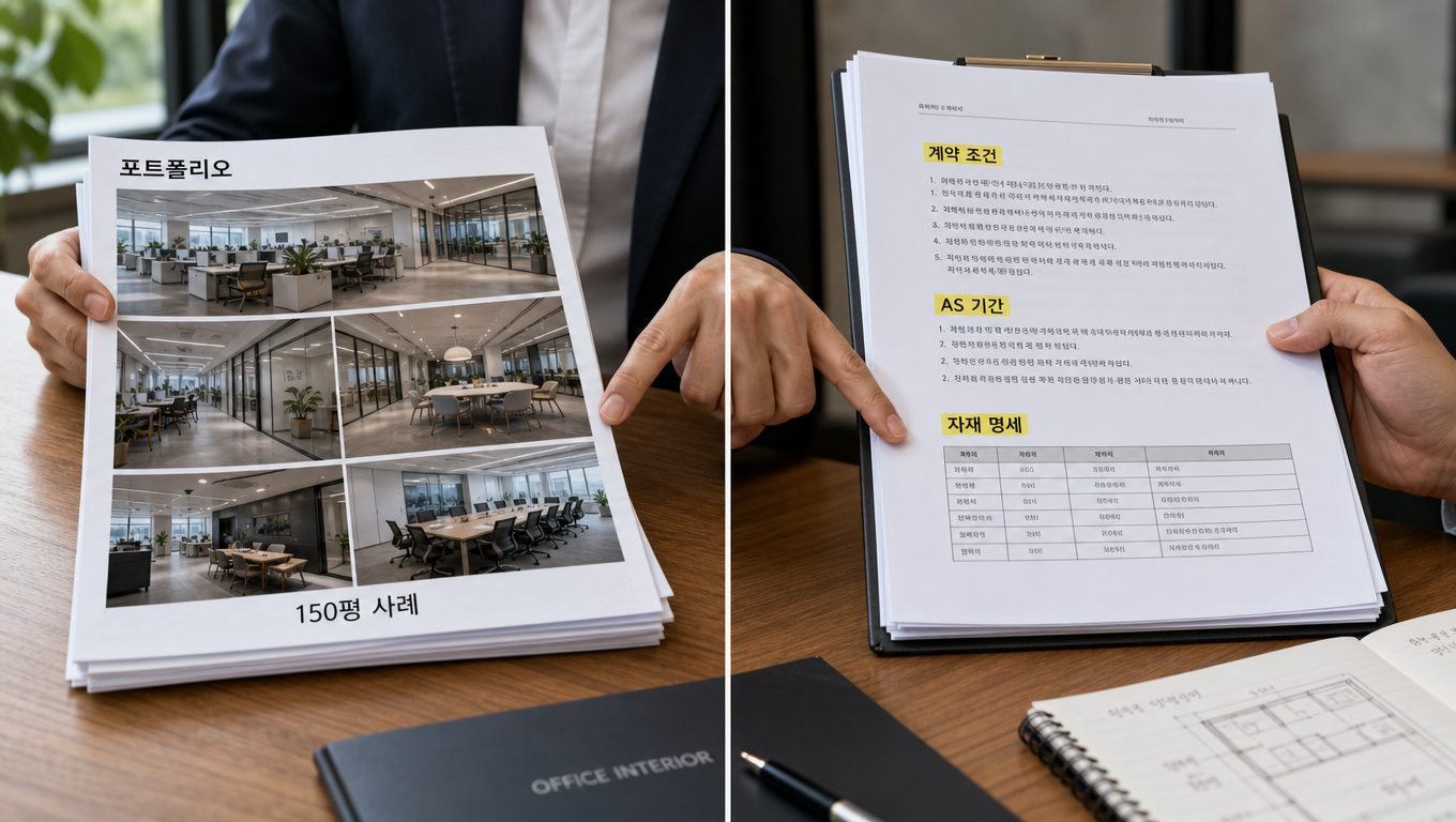 사무실인테리어업체 선택 시 확인할 기준