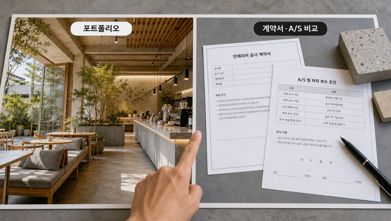 가게인테리어업체 비교 시 꼭 확인할 5가지