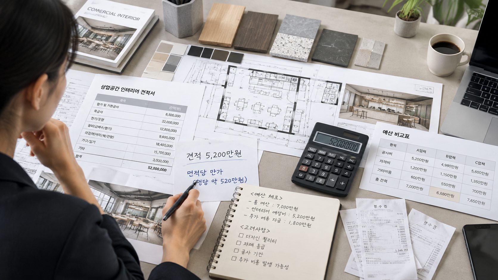 상업공간인테리어 비용과 견적 현실 가이드