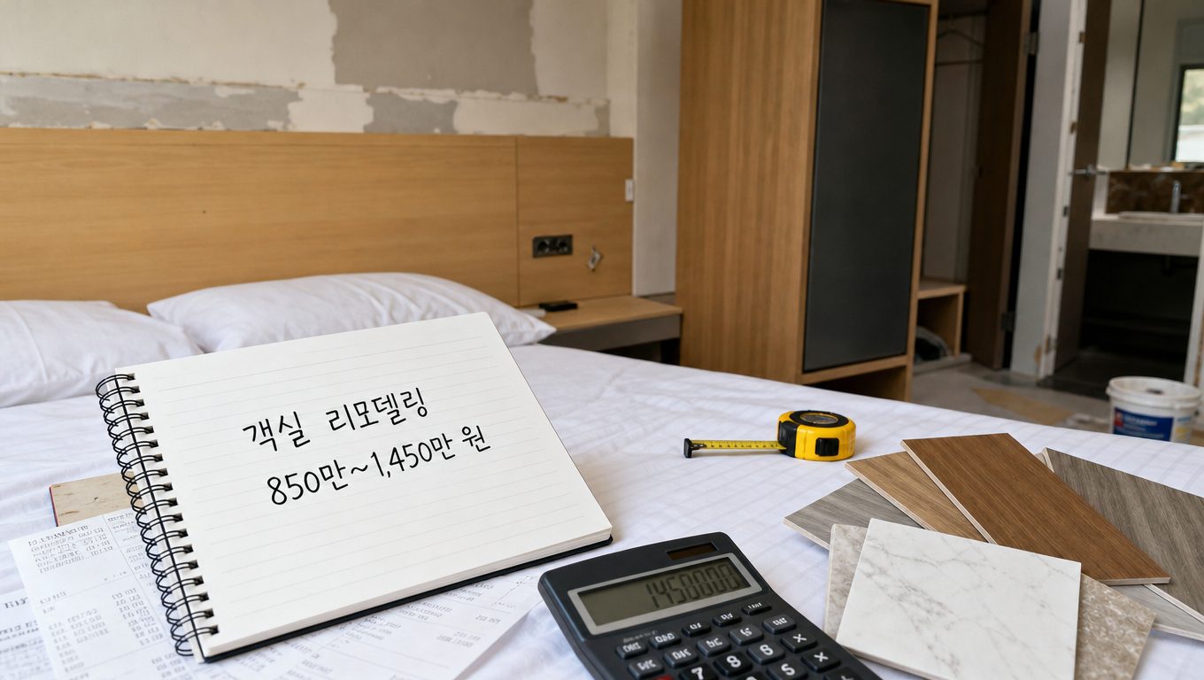 호텔인테리어 트렌드와 객실 리모델링 비용 범위
