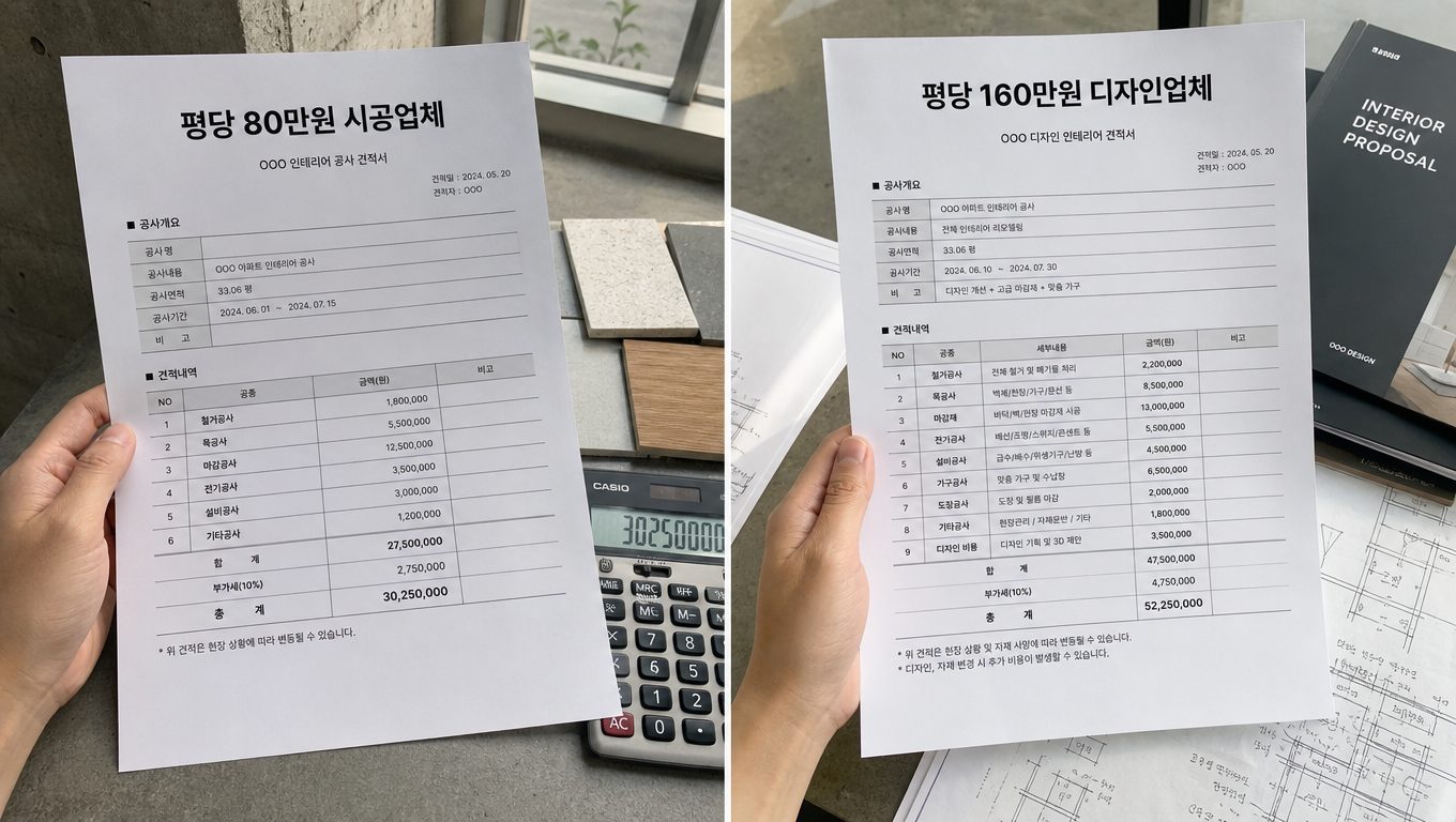 매장 인테리어 비용 견적을 현실적으로 비교하는 방법