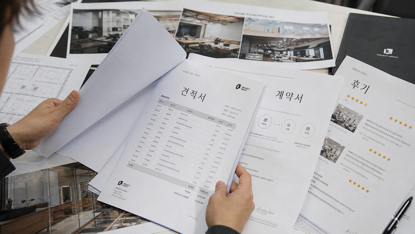 인테리어업체 경력과 후기, 견적, 계약서 확인 방법