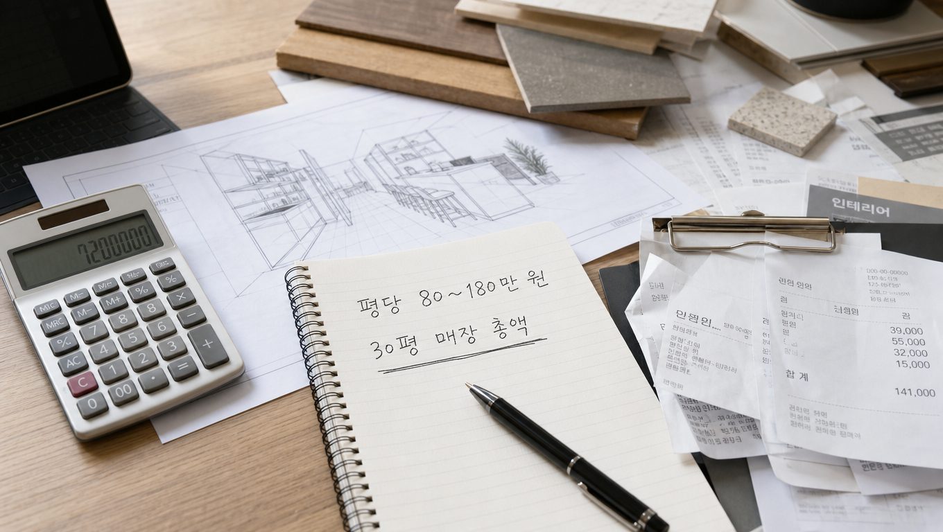 매장 인테리어 비용, 실제 총액은 어떻게 달라질까