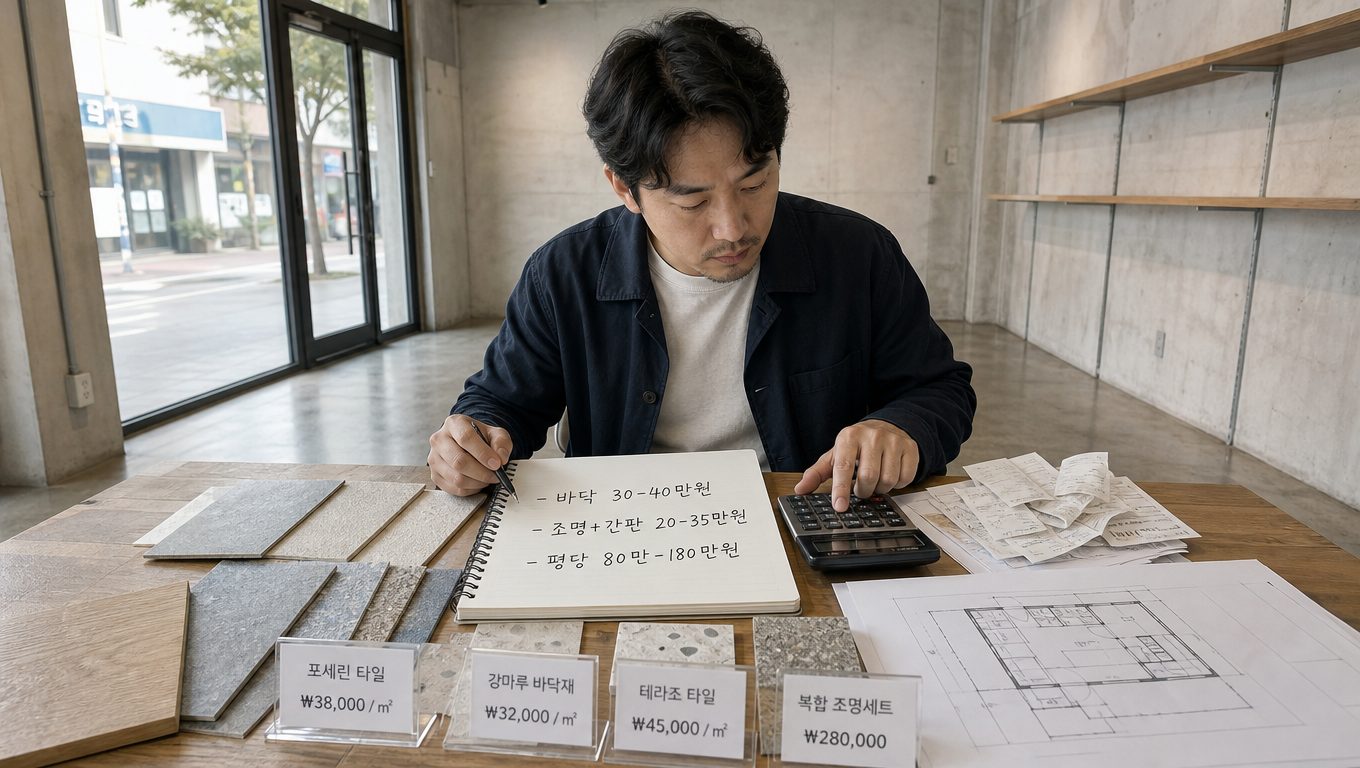 소규모 매장 인테리어 예산 배분 우선순위