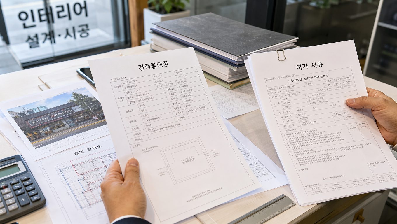 상가 리모델링 시 허가 서류와 건축물대장 확인 방법