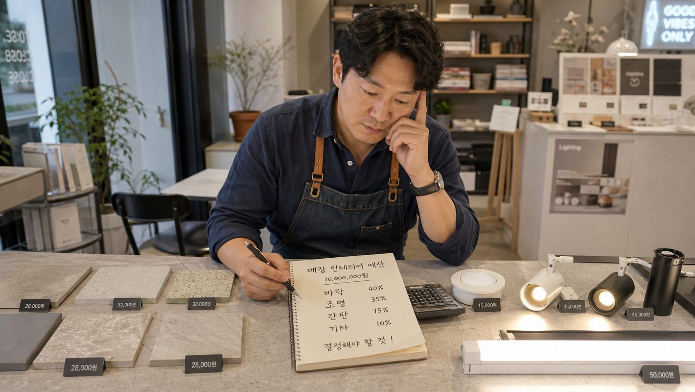 소규모 매장 인테리어 예산 배분 우선순위 정하는 법